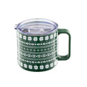 20 Oz Stackable Evergreen Insulated Coffee Mugs, Set Of 2