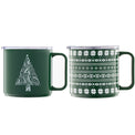 20 Oz Stackable Evergreen Insulated Coffee Mugs, Set Of 2