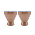 11 Oz Copper Insulated Cocktail Tumblers, Set Of 2