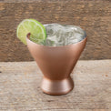 11 Oz Copper Insulated Cocktail Tumblers, Set Of 2