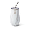 Robert Irvine 16 Oz Marble Insulated Wine Tumbler