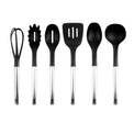 Robert Irvine 6-Piece Nylon Utensil Set, Silver