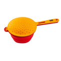 Robert Irvine 2-Piece Silicone Colander Set, Orange