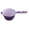 Robert Irvine 2-Piece Silicone Colander Set, Purple