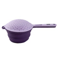 Robert Irvine 2-Piece Silicone Colander Set, Purple