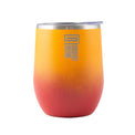 Robert Irvine 12 Oz Orange Insulated Wine Tumblers, Set Of 2