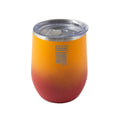 Robert Irvine 12 Oz Orange Insulated Wine Tumblers, Set Of 2