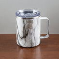 Robert Irvine 16 Oz Marble Insulated Coffee Mug