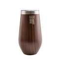 Robert Irvine 16 Oz Wood Insulated Wine Tumbler