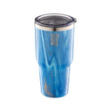 Robert Irvine 30 Oz Blue Geode Insulated All-Purpose Tumbler