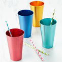 16 Oz Multicolor All-Purpose Cups, Set Of 4