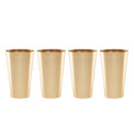 16 Oz Gold All-Purpose Cups, Set Of 4