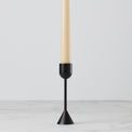 Onyx Brass Tall Taper Candle Holder