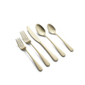 Kenne Hammered Champagne Satin 20-Piece Flatware Set