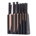 Knight 13-Piece Cutlery Block Set, Copper