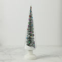 Snowy Wonderland Large LED Brush Tree in Glass