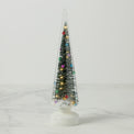 Snowy Wonderland LED Lit Brush Tree in Glass