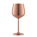 18 Oz Copper Stainless Steel White Wine Glasses, Set of 4