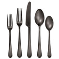 Mirabella Satin Gunmetal Titanium 30-Piece Flatware Set