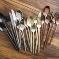 Gaze Copper Mirror 20-Piece Flatware Set