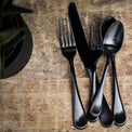 Eloquence Black Satin 20-Piece Flatware Set