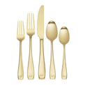 Moda Satin Champagne 20 Piece Fine Flatware Set, Service For 4