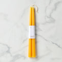 Dipped 12" Taper Candle Pair - Saffron