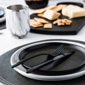 Poet Black Satin 20-Piece Flatware Set