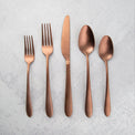 Poet Copper Satin 20-Piece Flatware Set