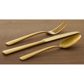 Aptitude Gold 23 Piece Everyday Flatware Set, Service for 4