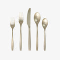 Averie Champagne Satin 20-Piece Flatware Set