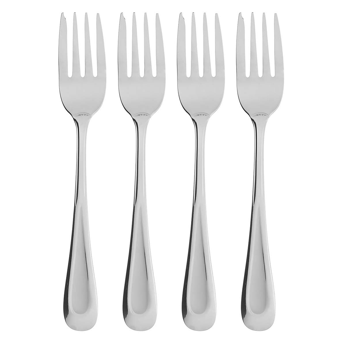 Oneida 8 Satin Accent Salad Forks, Stainless hot Flatware, flat tip