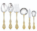 Golden Michelangelo 6 Piece Fine Flatware Serving Set