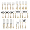 Golden Mandolina 45 Piece Fine Flatware Set, Service For 8