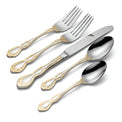 Golden Mandolina 45 Piece Fine Flatware Set, Service For 8