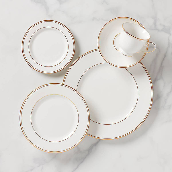 LENOX CITATION good GOLD 5 PIECE PLACE SETTING