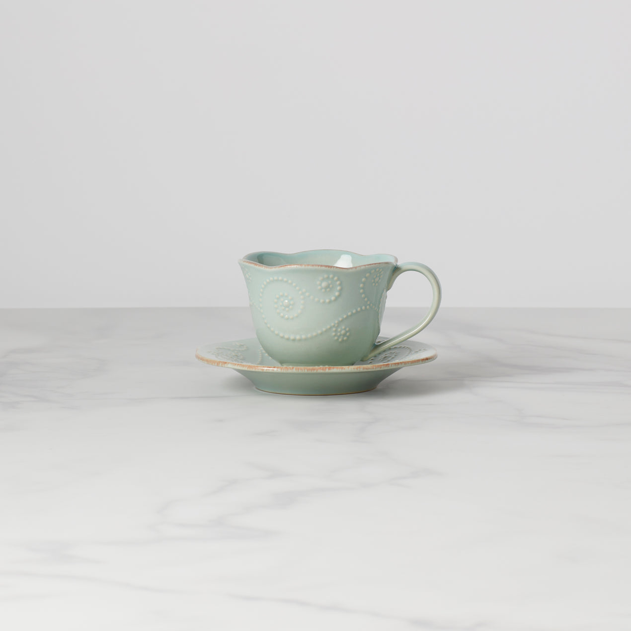 Tea Cup and Saucer Set, Large Ceramic Cup, Simple Coffee Cup and Sauce
