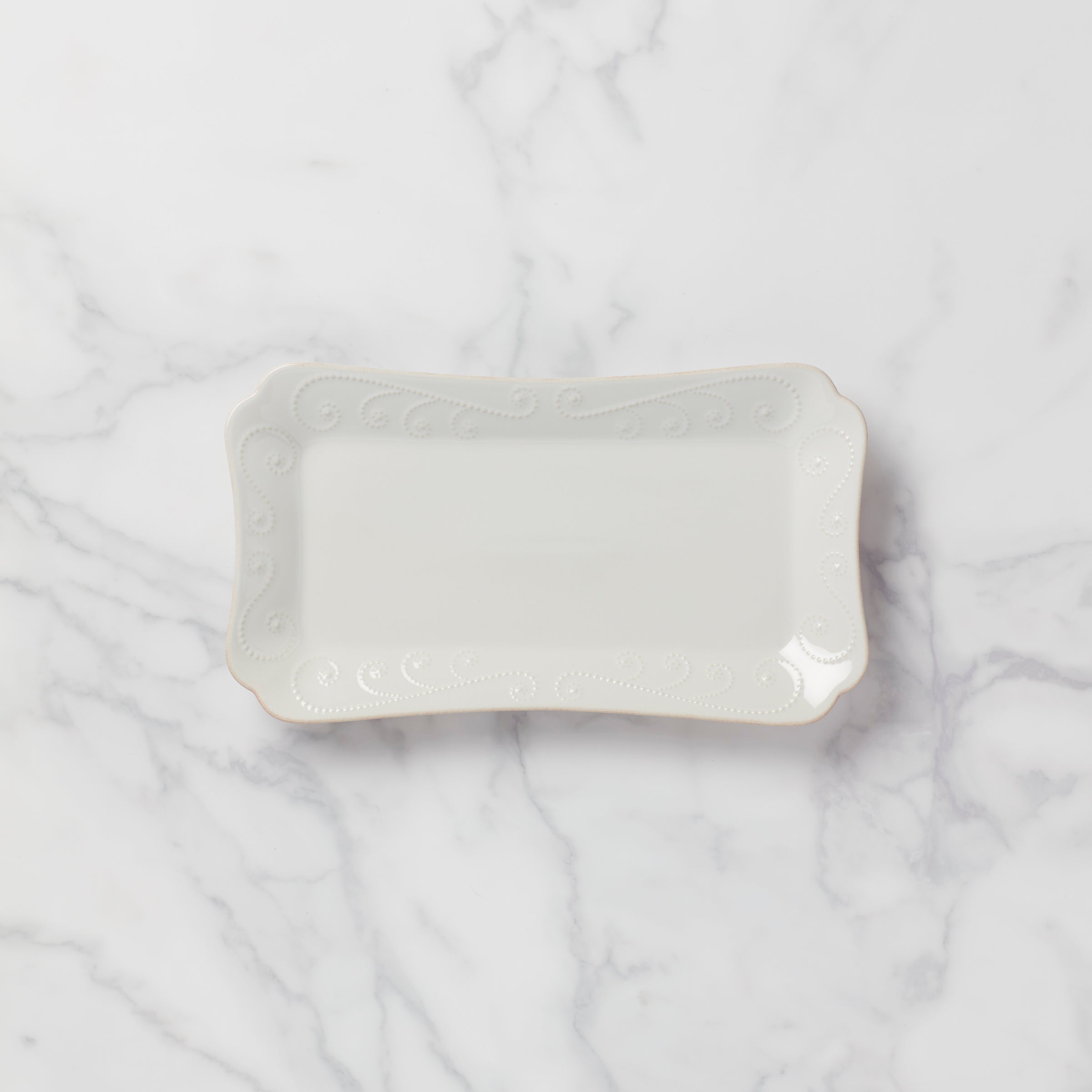 French Perle White Hors D'oeuvres Tray