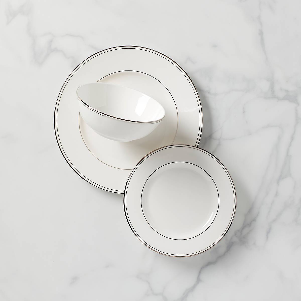 Federal Platinum 3-Piece Place Setting