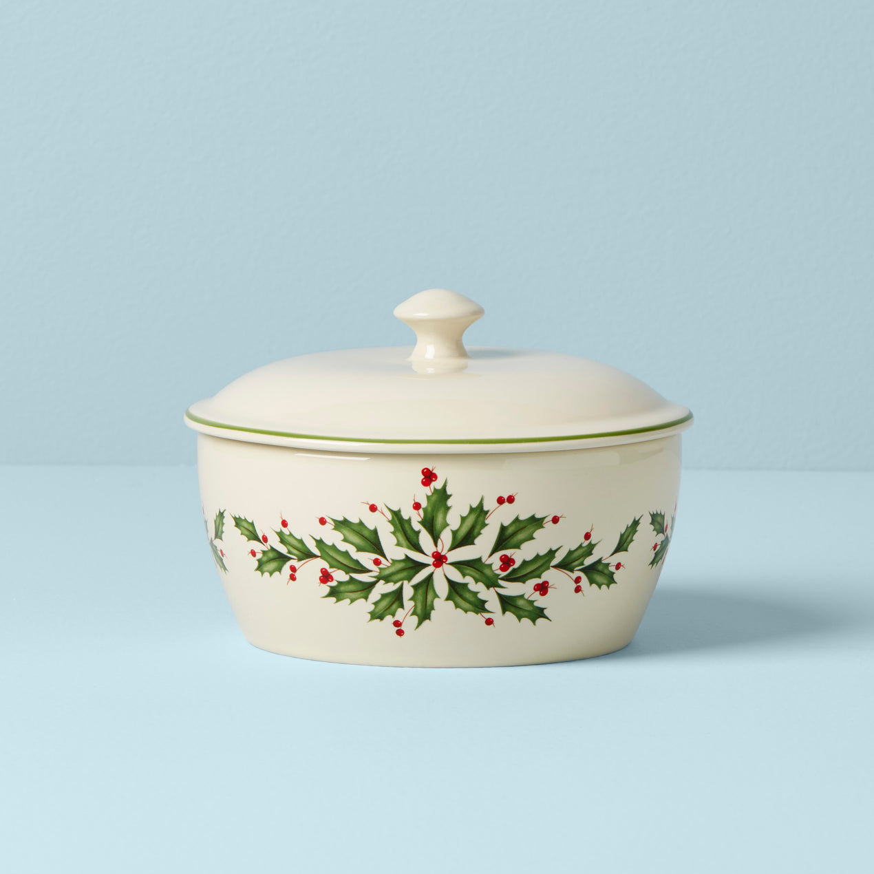 Lenox Holiday Covered Casserole 