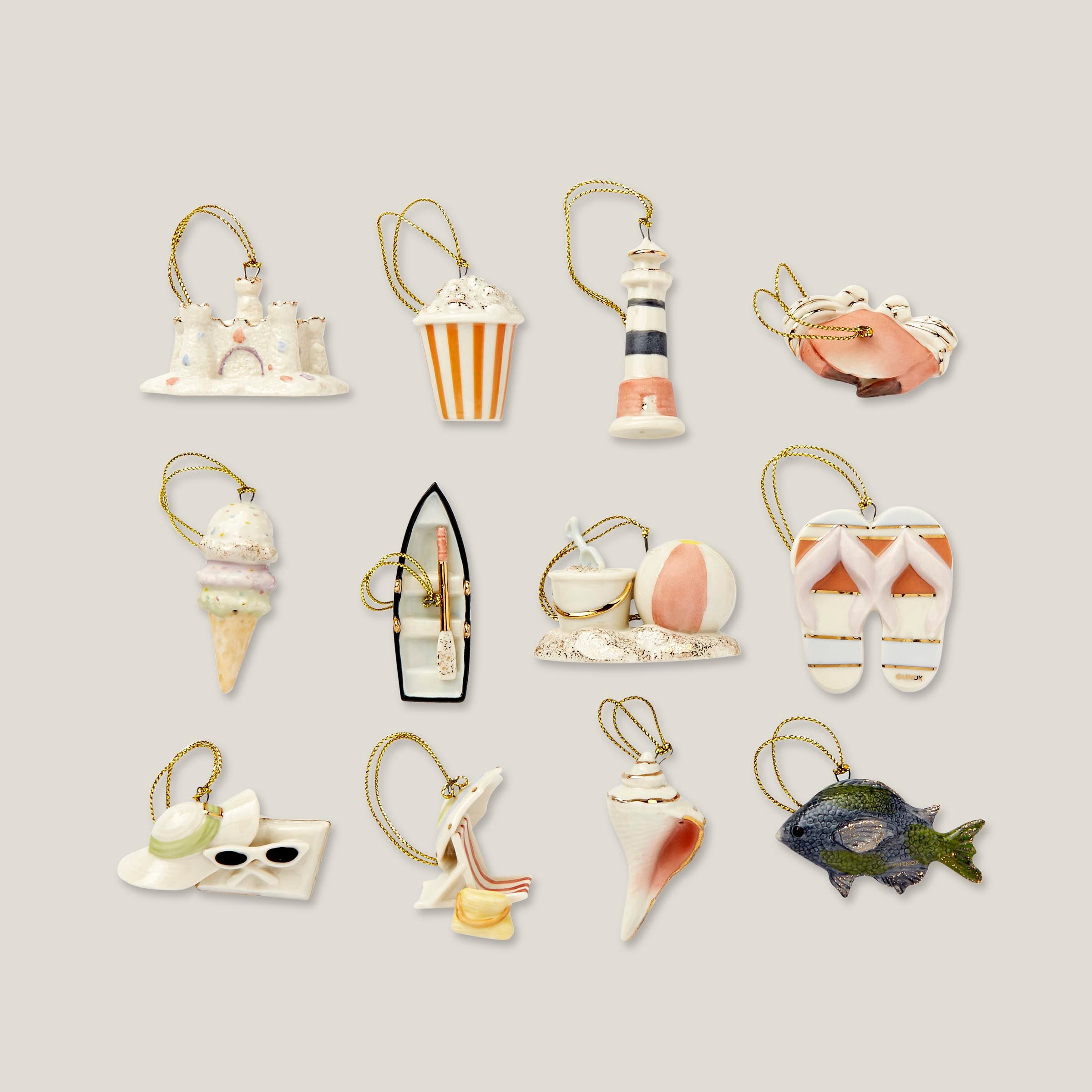 Set mit 12 Mini-Ornamenten für Mädchen