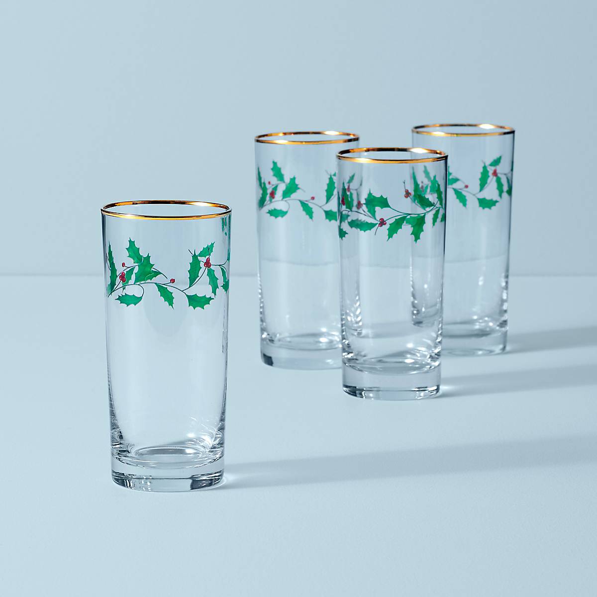 Holiday 4-Piece Highball Glass Set