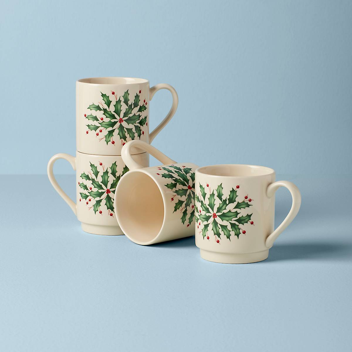 Hosting the Holidays 4-Piece Stackable Mug Set