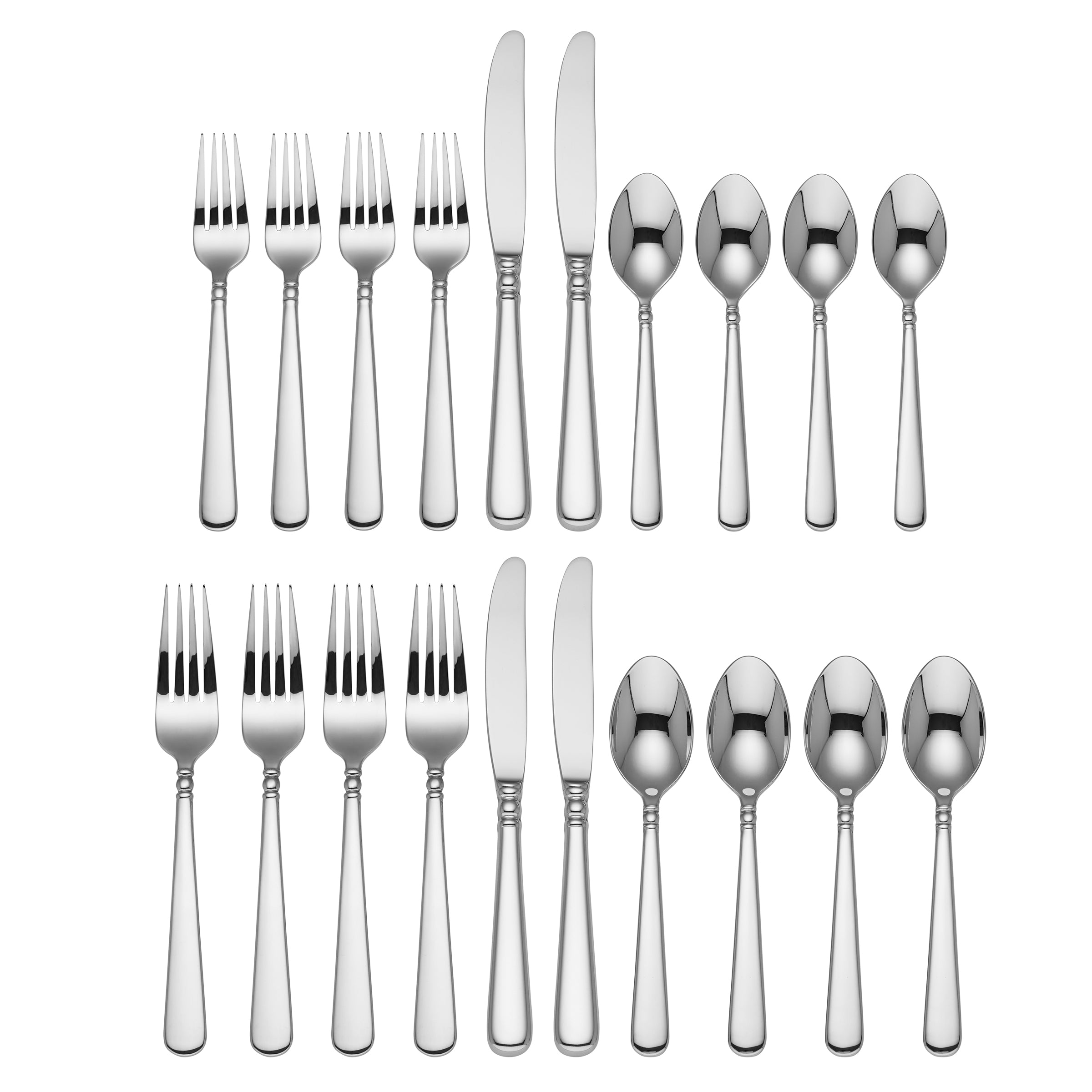 Pearl Platinum 20-Piece Flatware Set