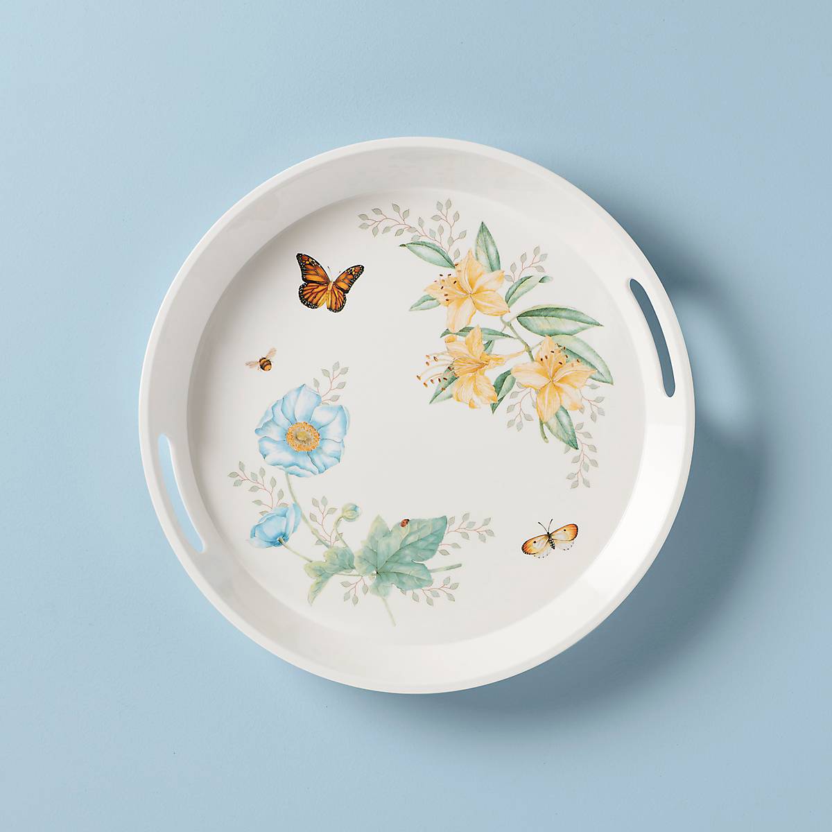 Butterfly Meadow Melamine Round Tray