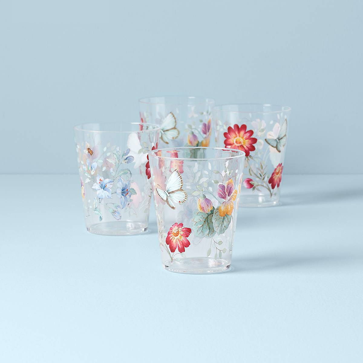 Butterfly Meadow Acrylic Double Old Fashioned Set – Lenox Corporation