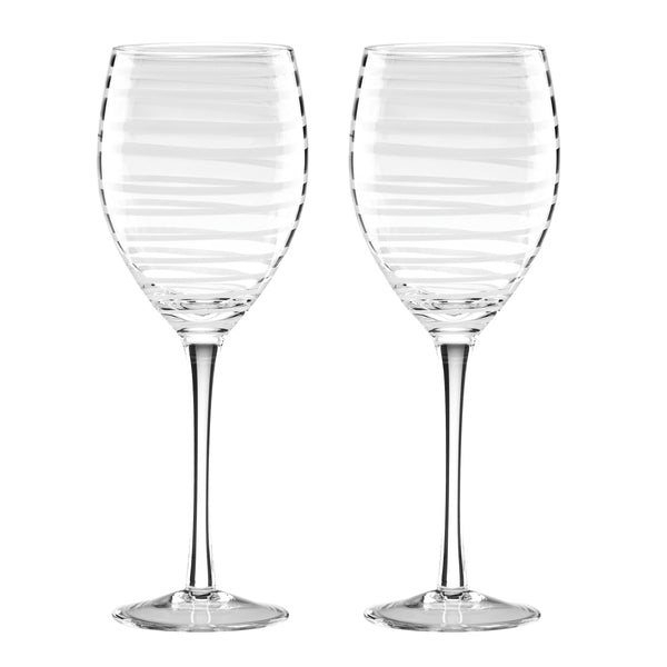 Kate Spade New York Charlotte Street Highball Glass, Set of 2 - White