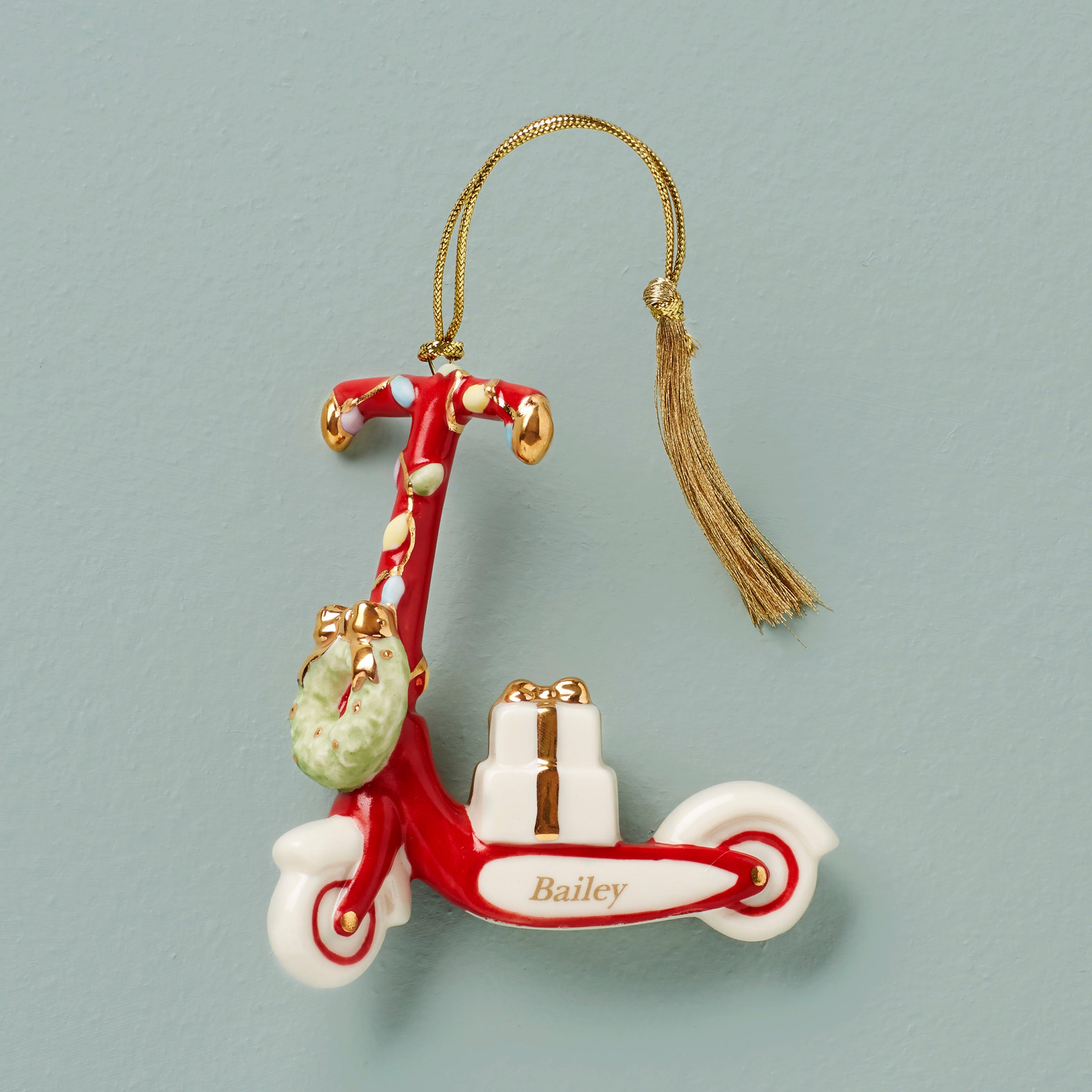 Personalized Christmas Scooter Ornament