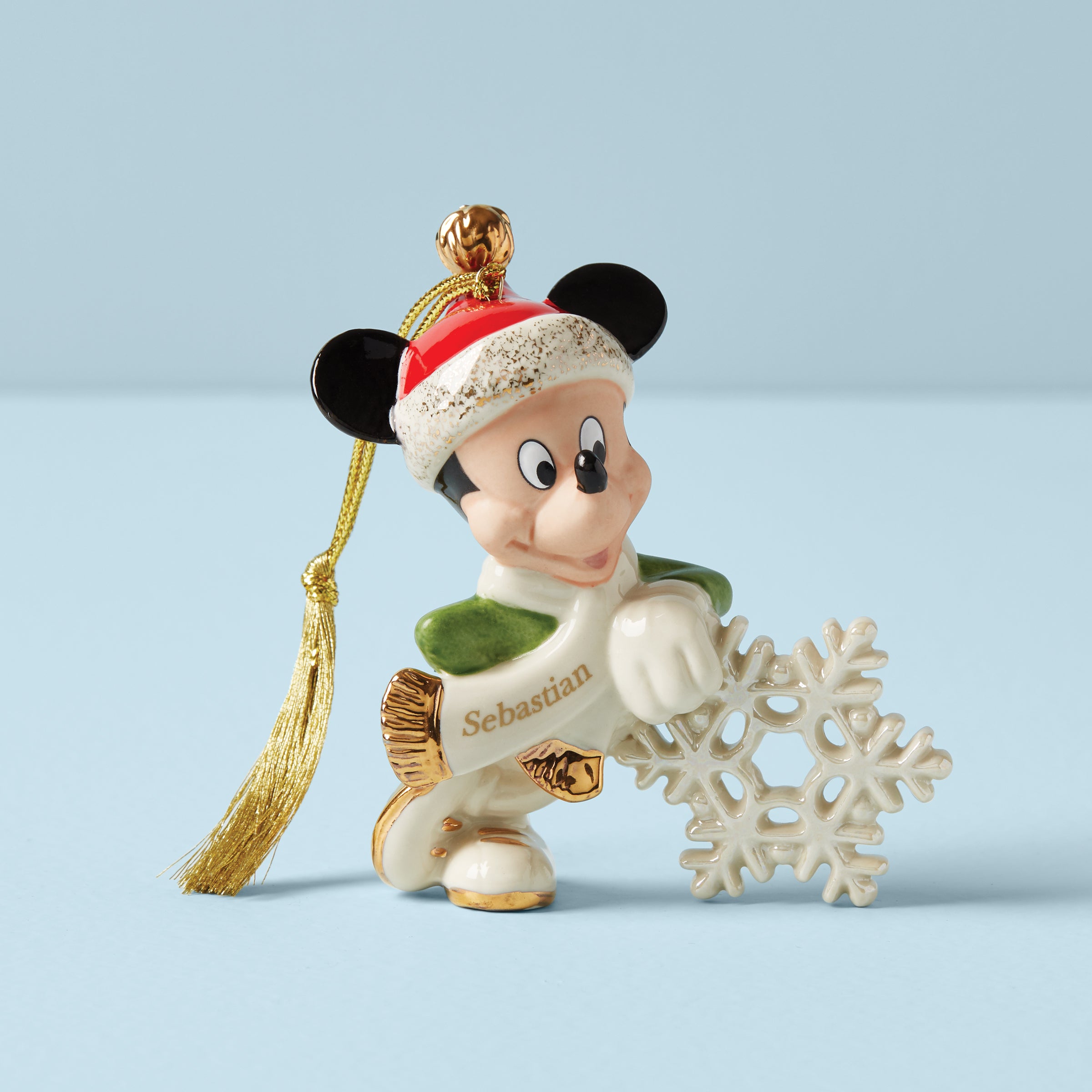 Personalized Mickey Mouse Snowflake Ornament