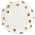 Deco Dot Gold Dinner Plate